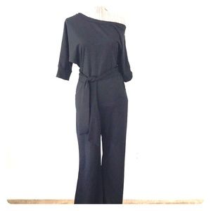 Off-shoulder jumpsuit